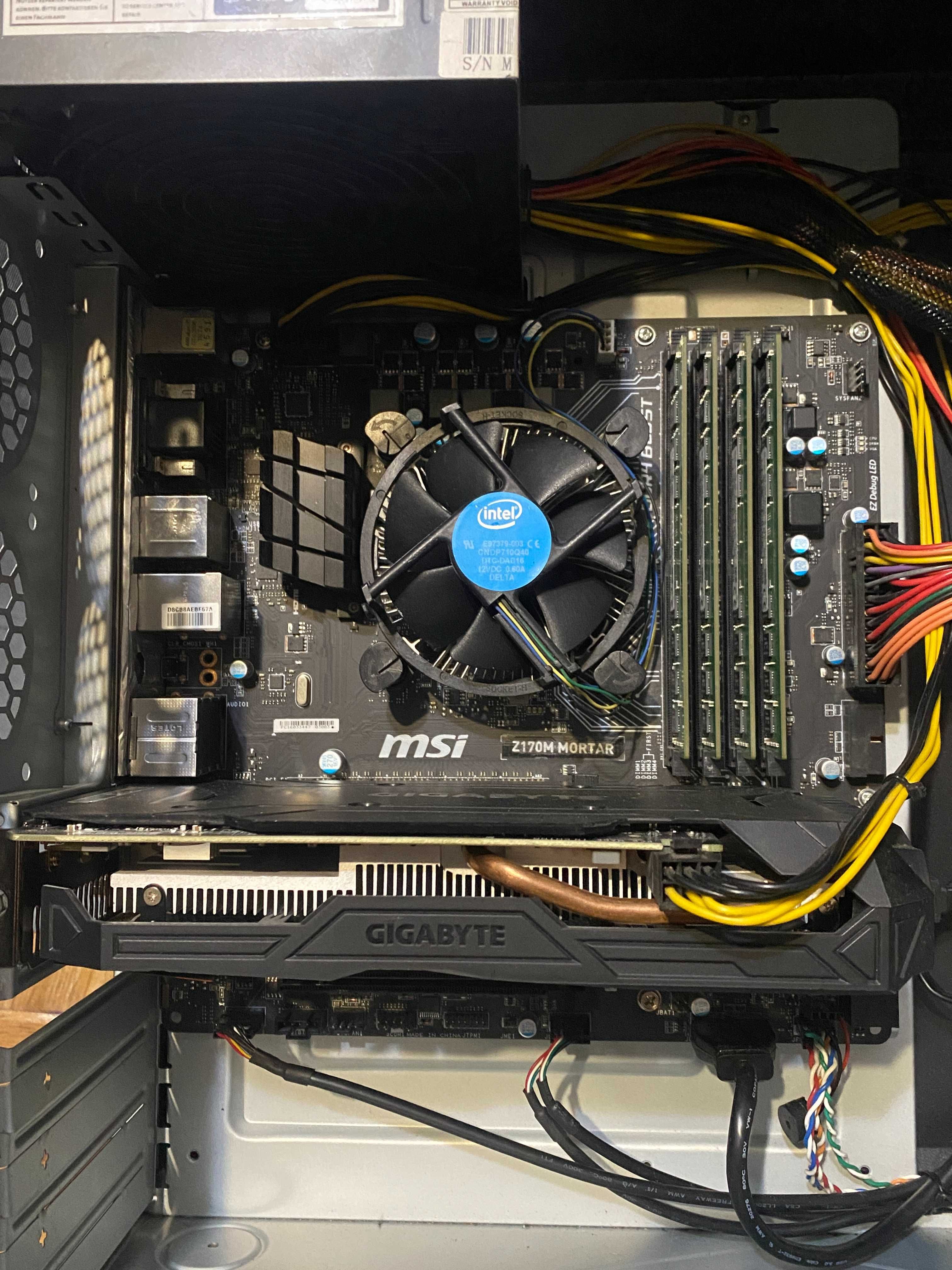 Игровой компьютер пк intel i5 7400 gtx 1060 6 gb 16 gb ddr4 256 ssd