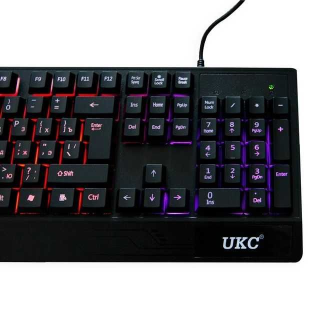 Игровая клавиатура + мышка, RGB подсветка