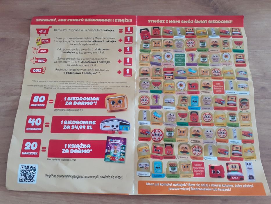 Naklejki z biedronki