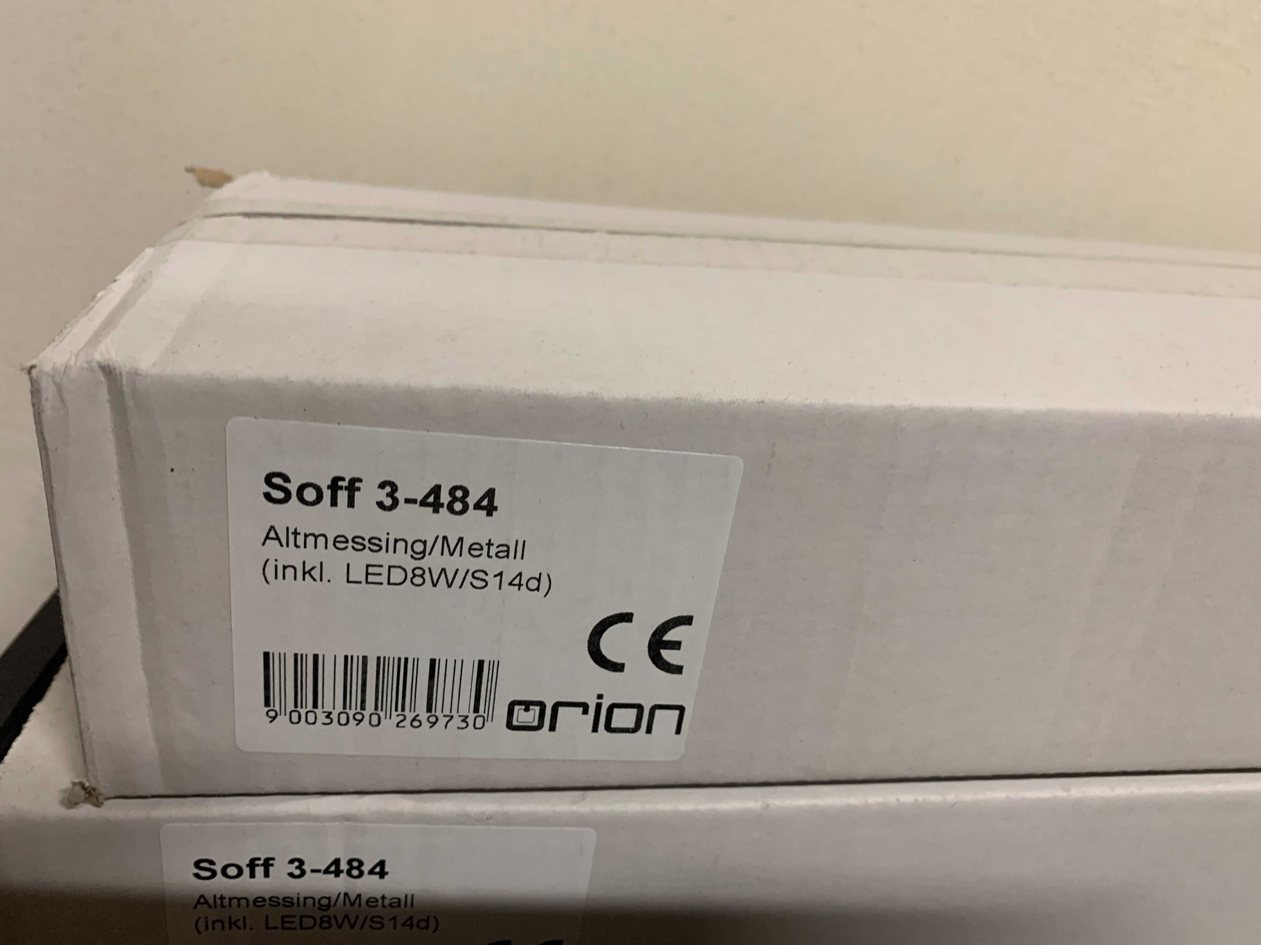 Nowa lampa LED Orion Soff 3-484 VISAGIST 8W metal