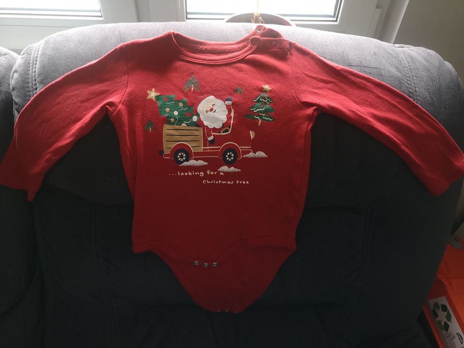 Body niemowlęce Smyk długi rękaw Boże Narodzenie Christmas 86cm
