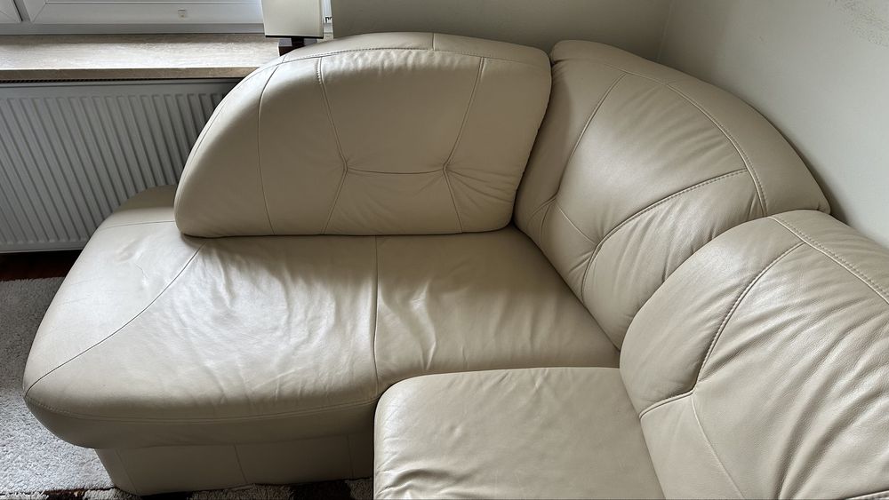 Sofa narożna rozkładana z funkcją spania i pojemnikiem na pościel