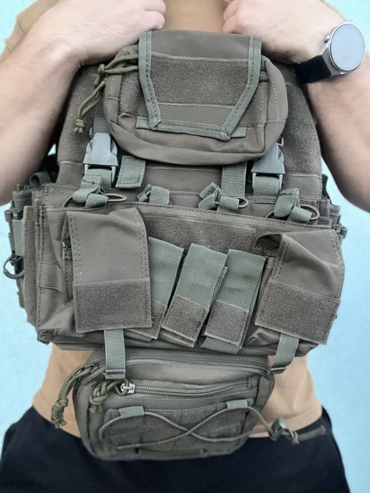 Kamizelka taktyczna zielona 1000D molle