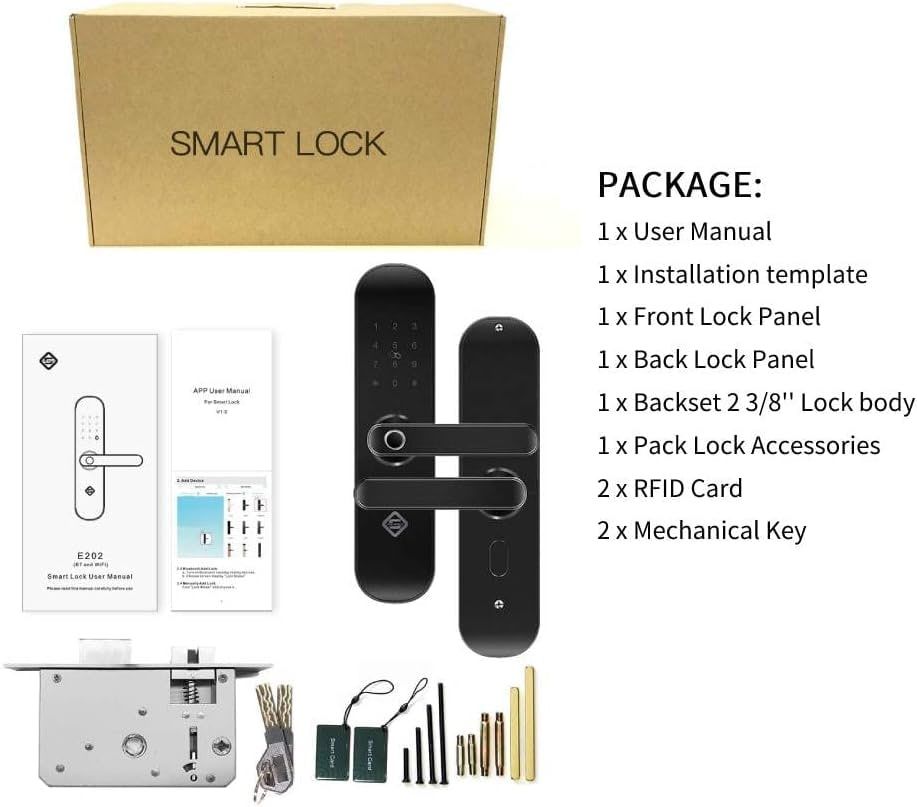 Умный биометрический замок Smart lock E-202