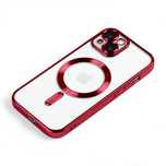 Etui Obudowa Plecki Case Magsafe Iphone 13/14/15 Plus Pro Max Czerwone