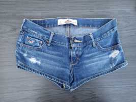 Szorty jeansowe Hollister r. S niebieskie damskie