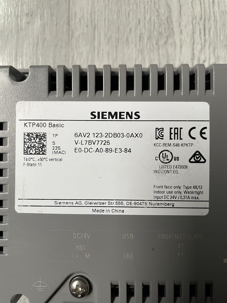 Siemens KTP 400 Basic