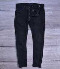 LEE Czarne Spodnie Jeansowe Męskie Spandex W34 L33