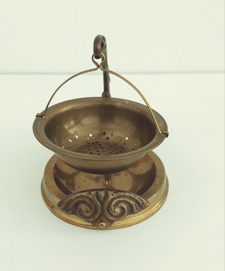 Antyczny zaparzacz do herbaty Art Deco vintage