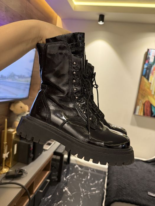 Сапоги кожанные