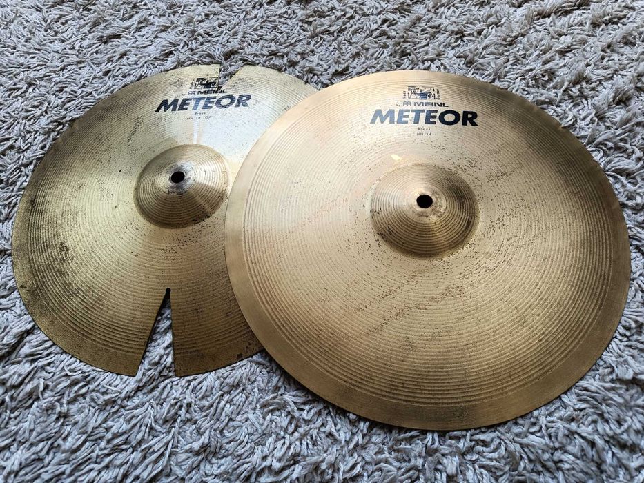 Talerze perkusyjne MEINL METEOR BRASS HI HAT 14"