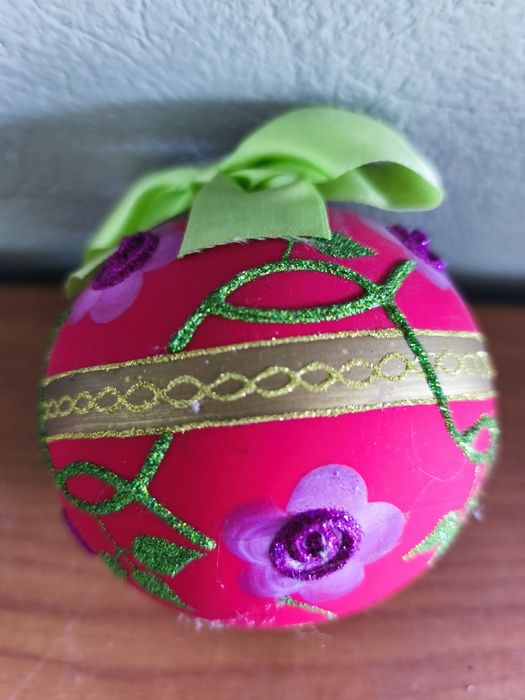 Bombki choinkowe ręcznie zdobione
