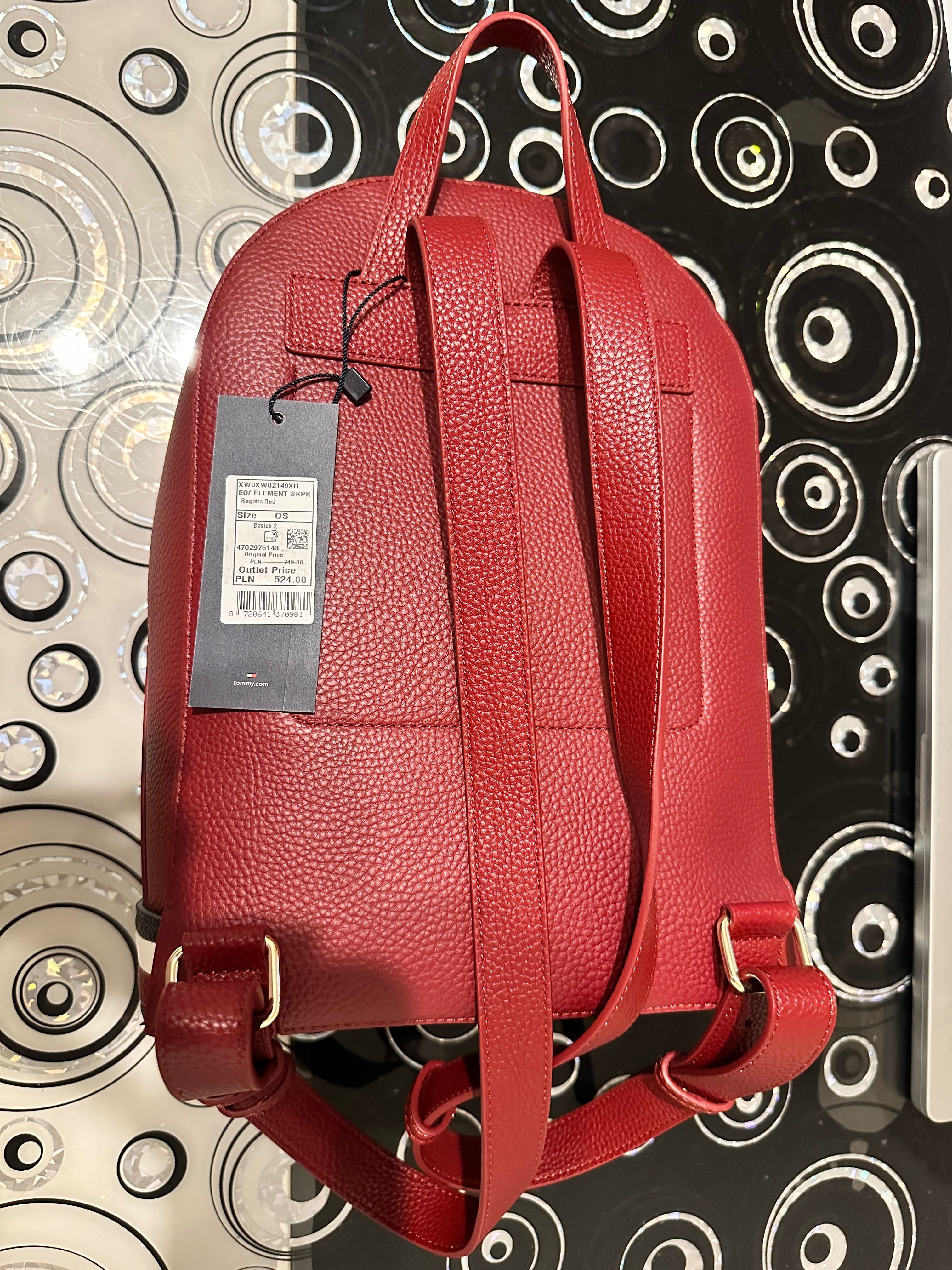 Plecak Tommy Hilfiger czerwony