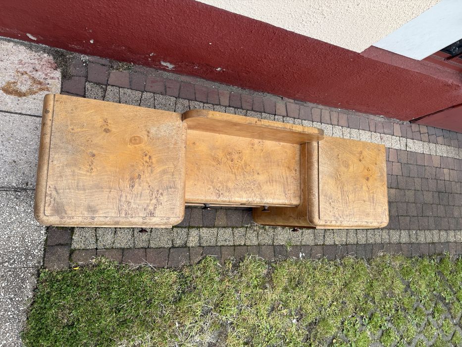 Drewniana konsola toaleta lata 30-50 art deco