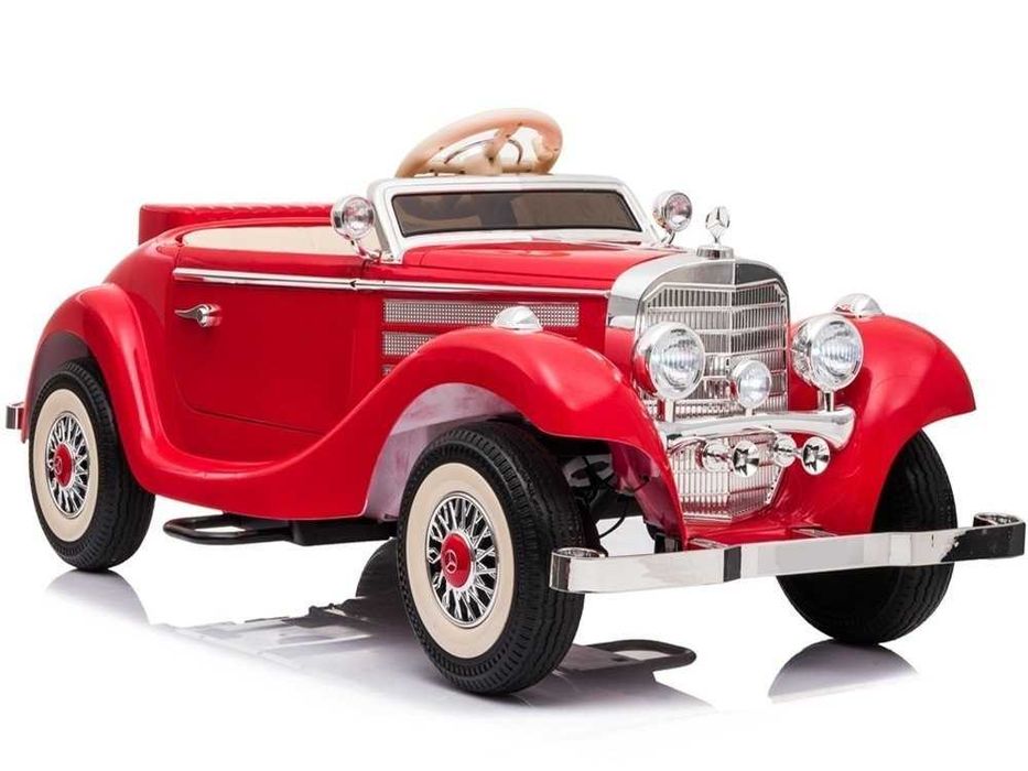 Mercedes Benz Retro 540K dla dzieci Czerwony do 100 kg