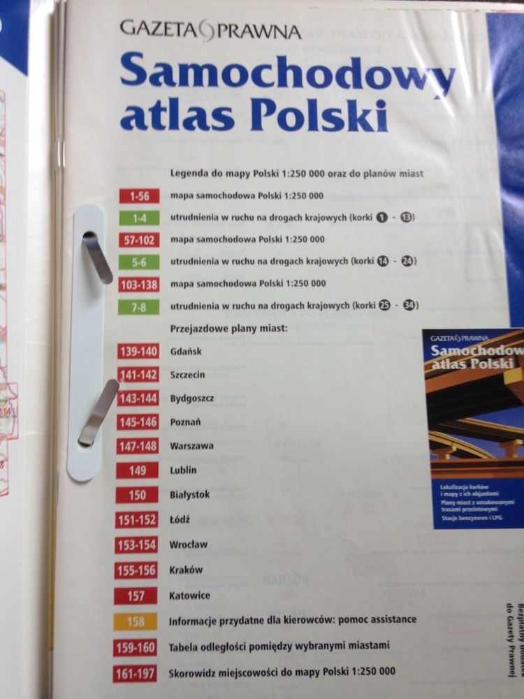 Samochodowy atlas Polski