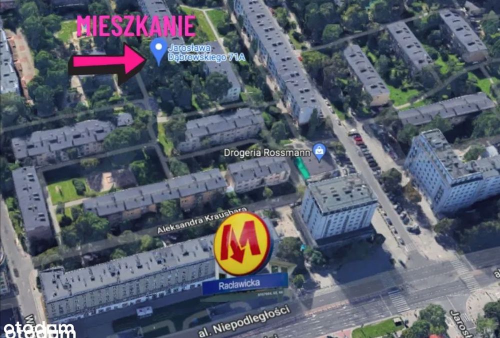 BEZPOŚREDNIO, słoneczne 2 pok. - 3 min pieszo Metro Racławicka