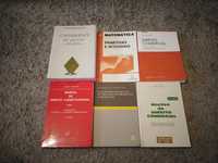 Livros de direito contabilidade e matemática