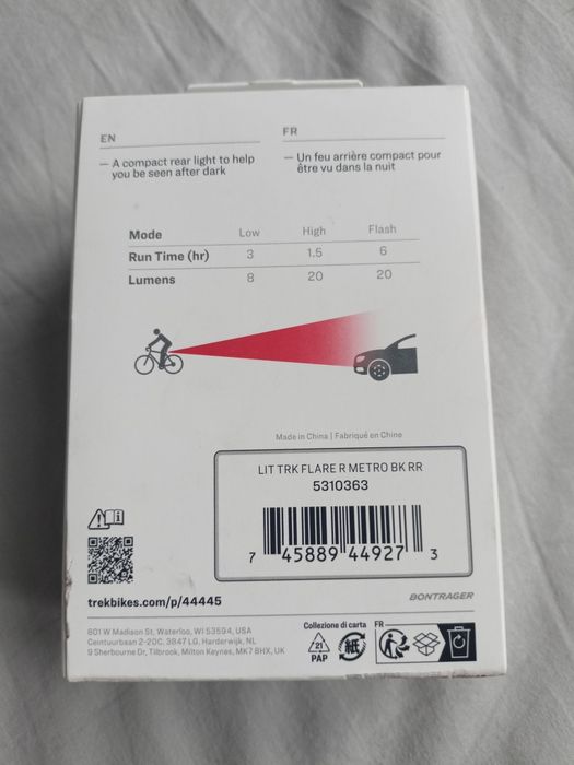 Lampka tylna Trek Bontrager Flare R metro
