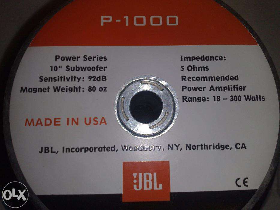 Subwoofer JBL 300W Novo