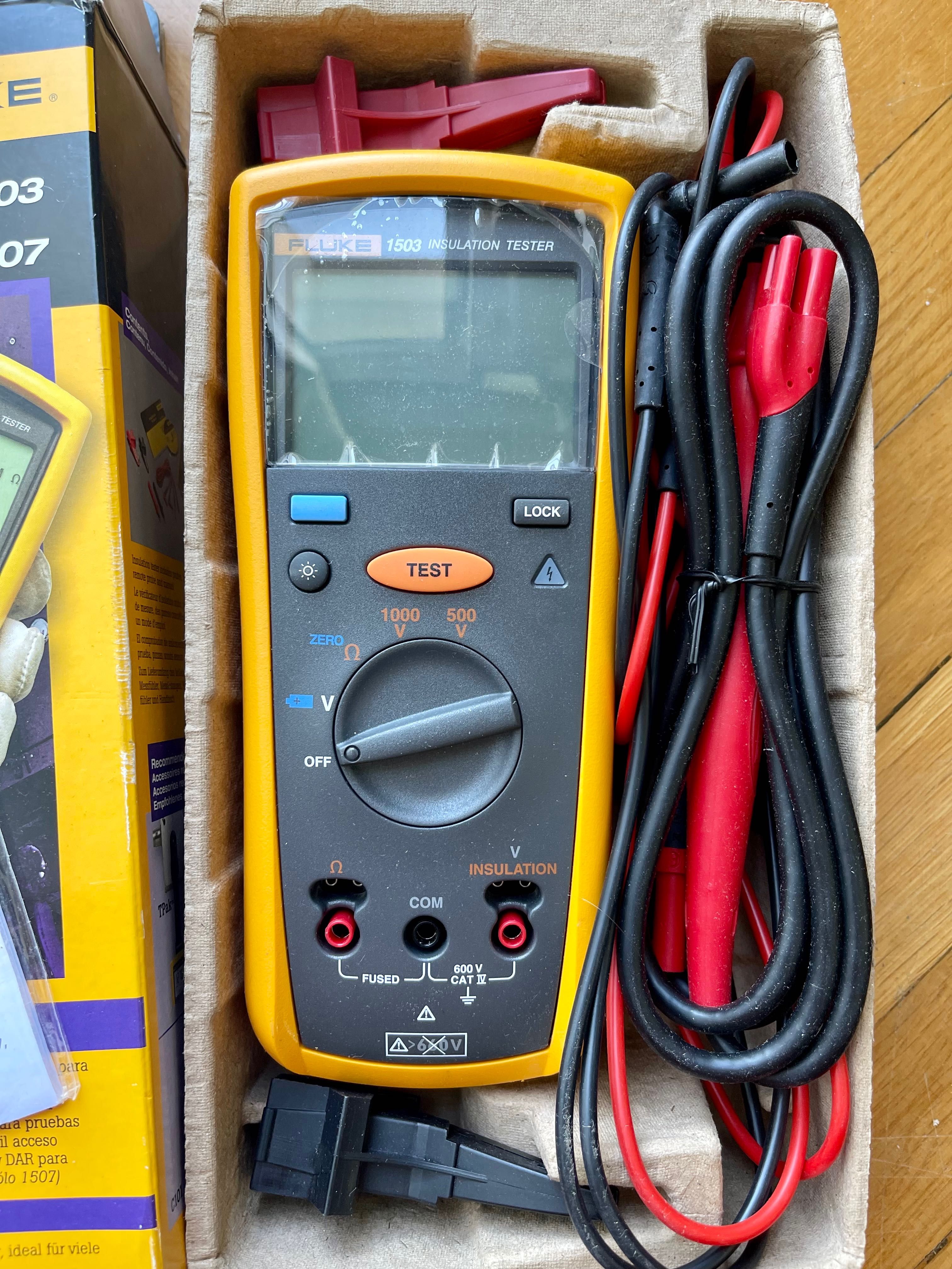 Fluke 1503 Miernik Rezystancji Izolacji Przewodów Tester Sieci