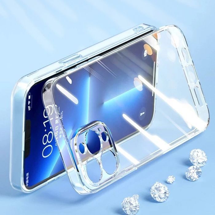 2 sztuki etui Ultra Clear 1Mm Case Do Iphone 14 Przezroczysty