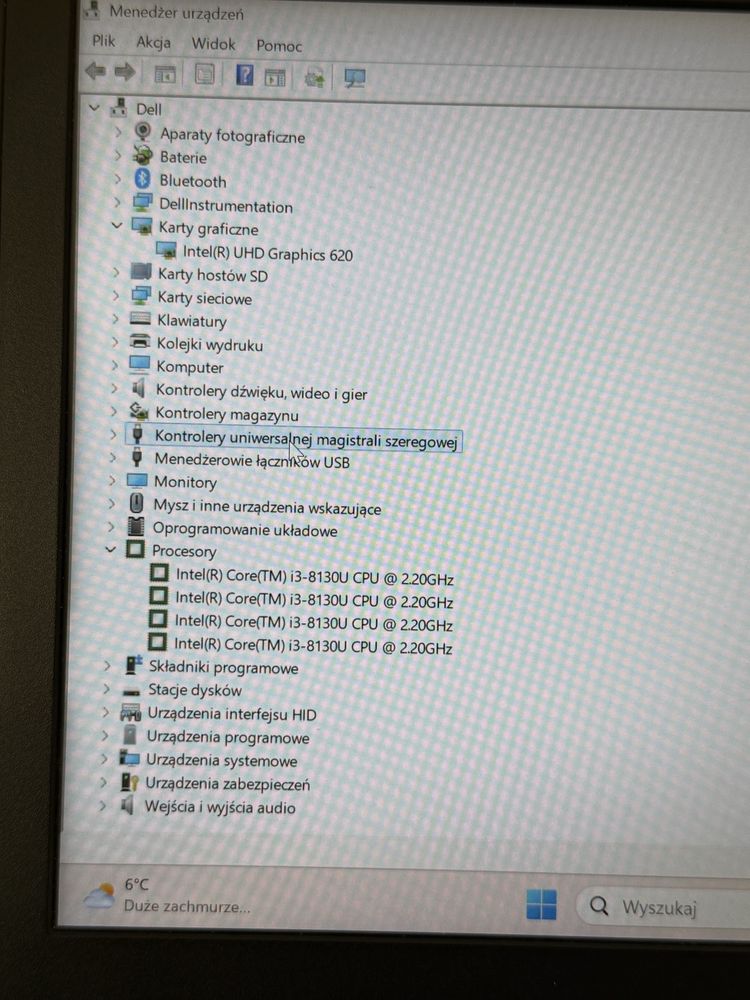 Dell Inspiron 5370, i3 8th, 8/256GB, nowa bateria, idealny stan