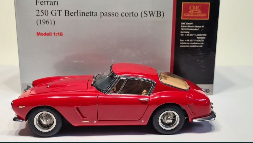 PROMOCJA!!! Ferrari 250GT Berlinetta Passo Corto CMC 1 18