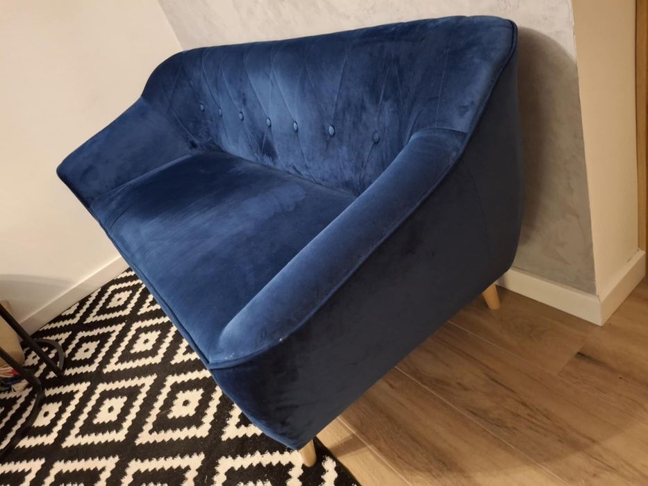 Granatowa sofa 180 cm