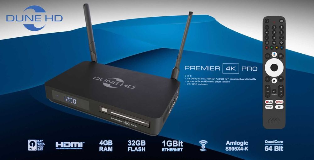 Dune HD AV1 4K/Homatics/Premier медиаплеер/Android Smart TV