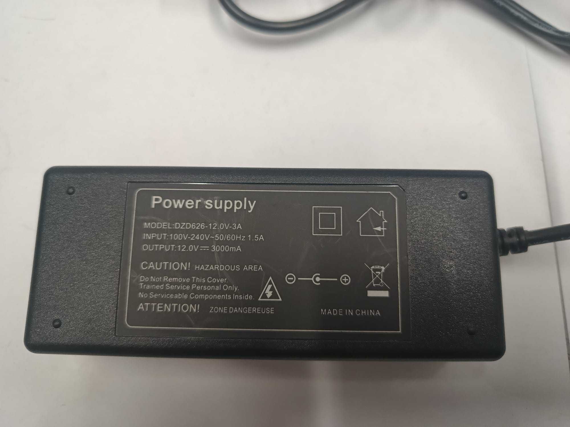 Zasilacz Power Supply  12V 3000mA. (34)