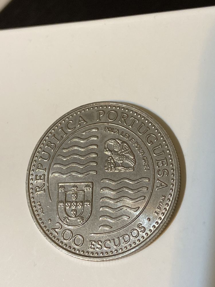 Moeda 200$ Descobrimentos V-D. João II Principe Perfeito 1995