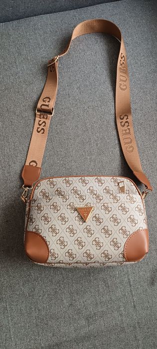 Torebka Guess beżowo brązowa nowa