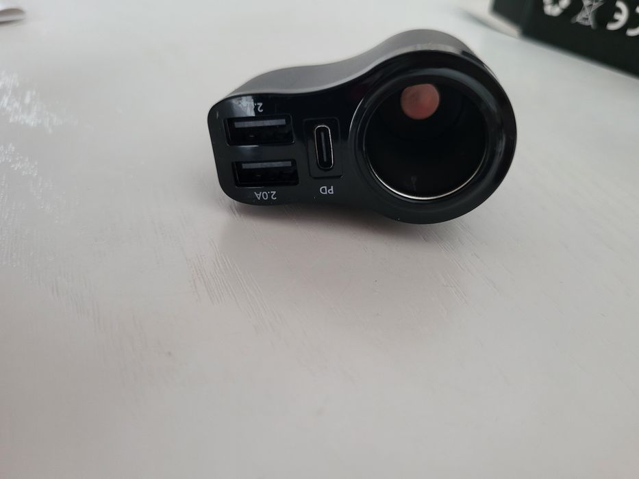 4 w 1 Ładowarka Samochodowa USB C, Wielofunkcyjny Adapter do Zapalnicz