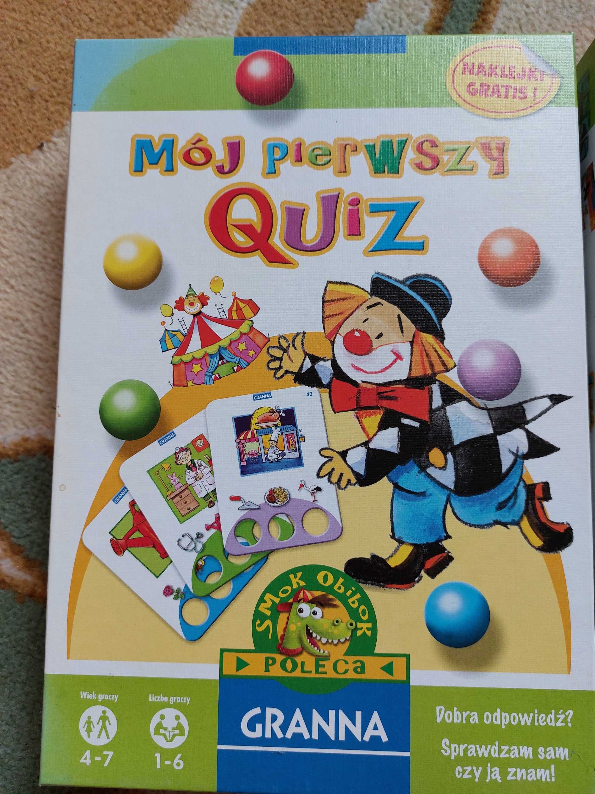 GRANNA - moj pierwszy quiz - gry i zabawy smoka obiboka - 4-7 lat