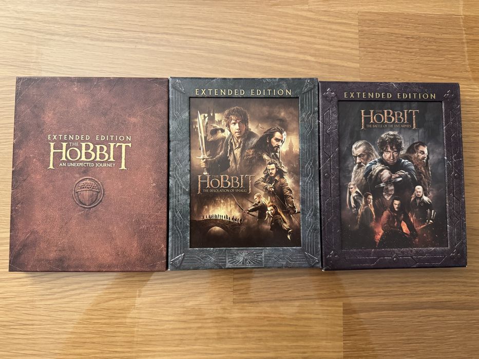 Hobbit Extended edition trilogia Bluray
