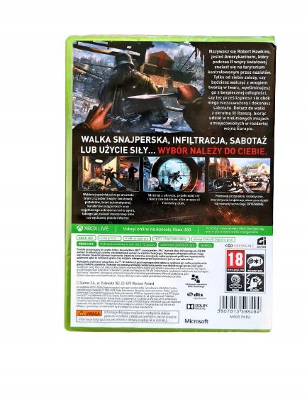 Xbox360 Enemy Front Limited Edition Okładka Francuska z PL Naklejka