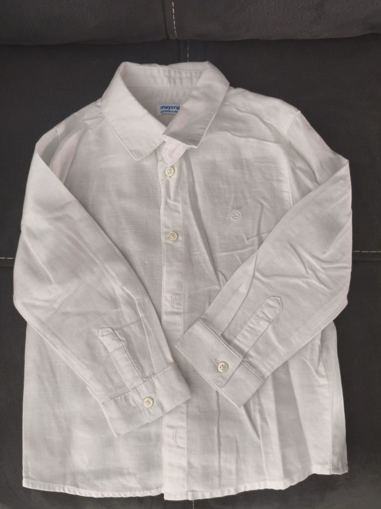 Camisa branca em linho
