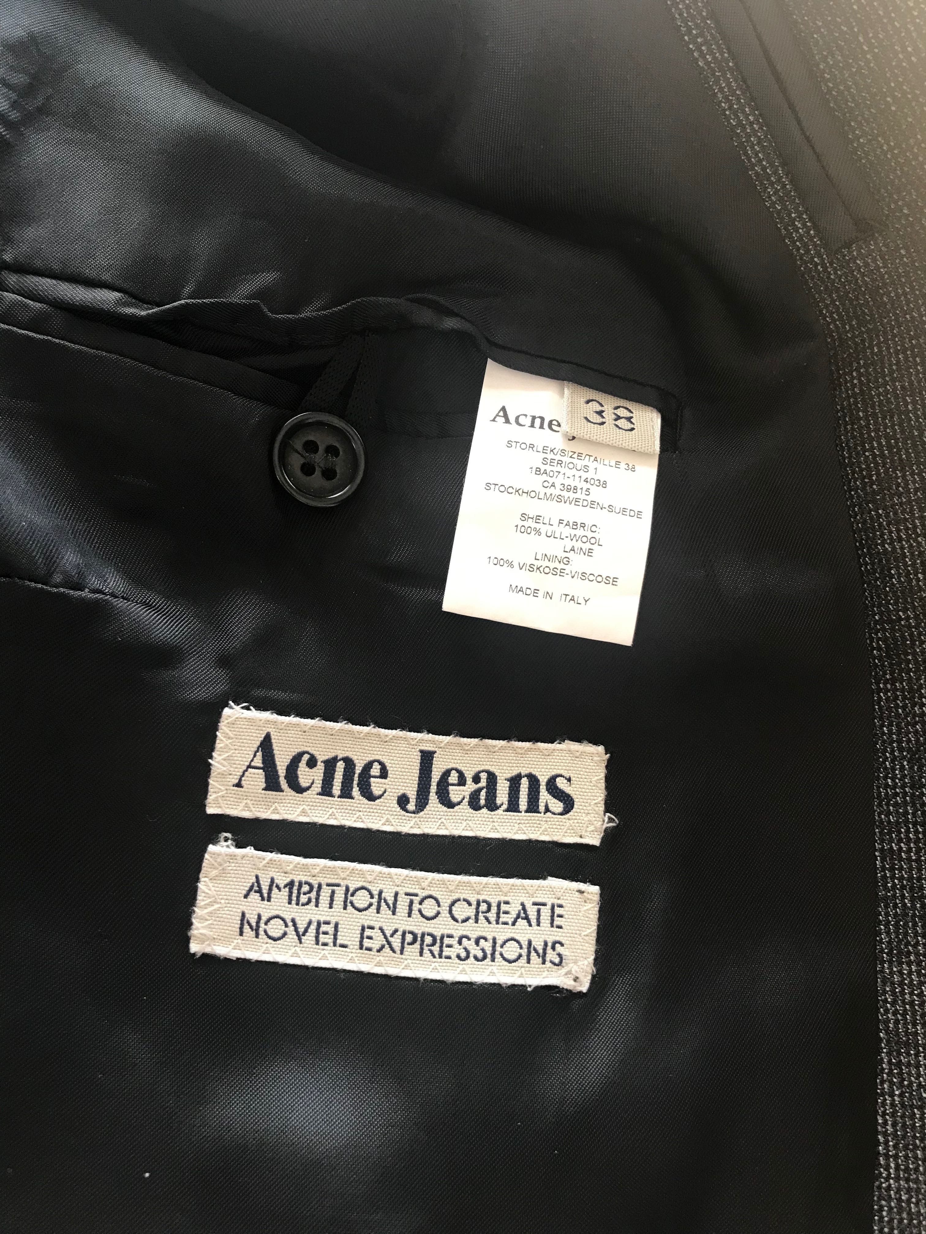 Acne jeans marynarka wełniana wełna M 38