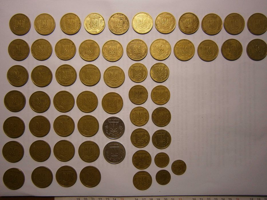 Монеты Украины 1992 разный номинал