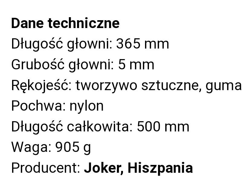 Maczeta Joker Serengeti