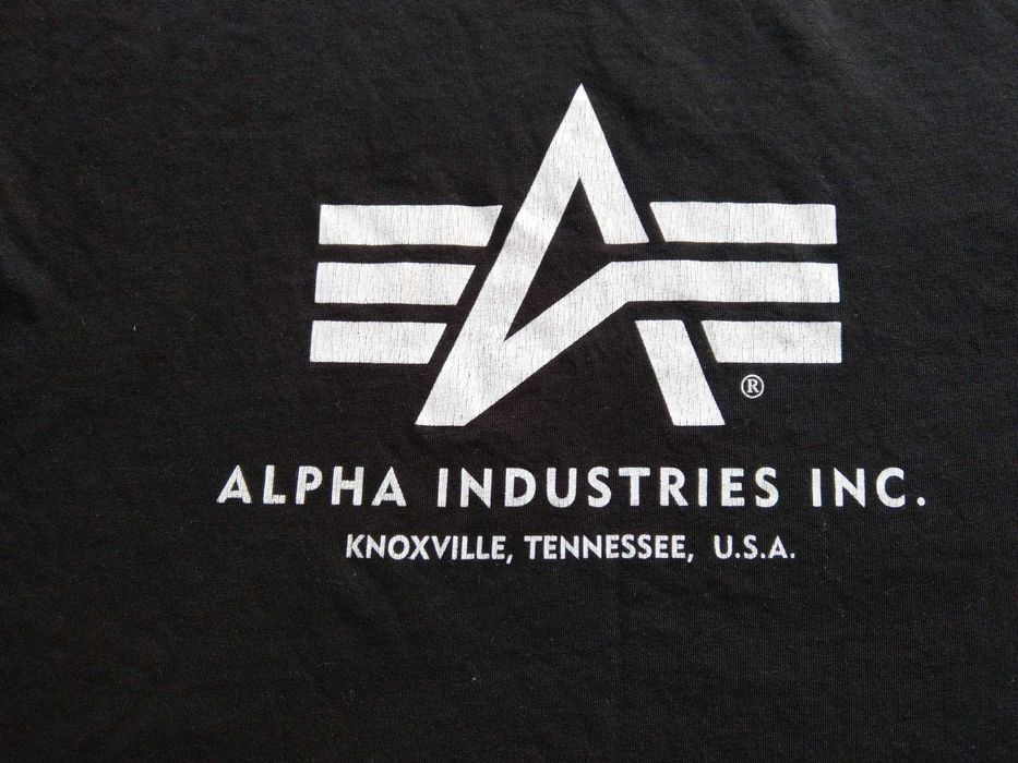 t-shirt Alpha Industries central logo