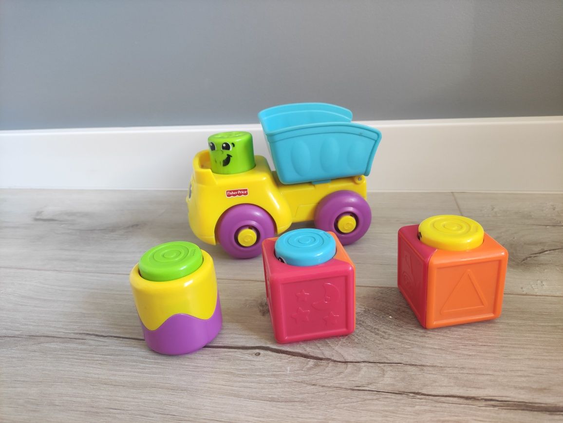 Fisher Price wywrotka wesołe klocki na kółkach P9785