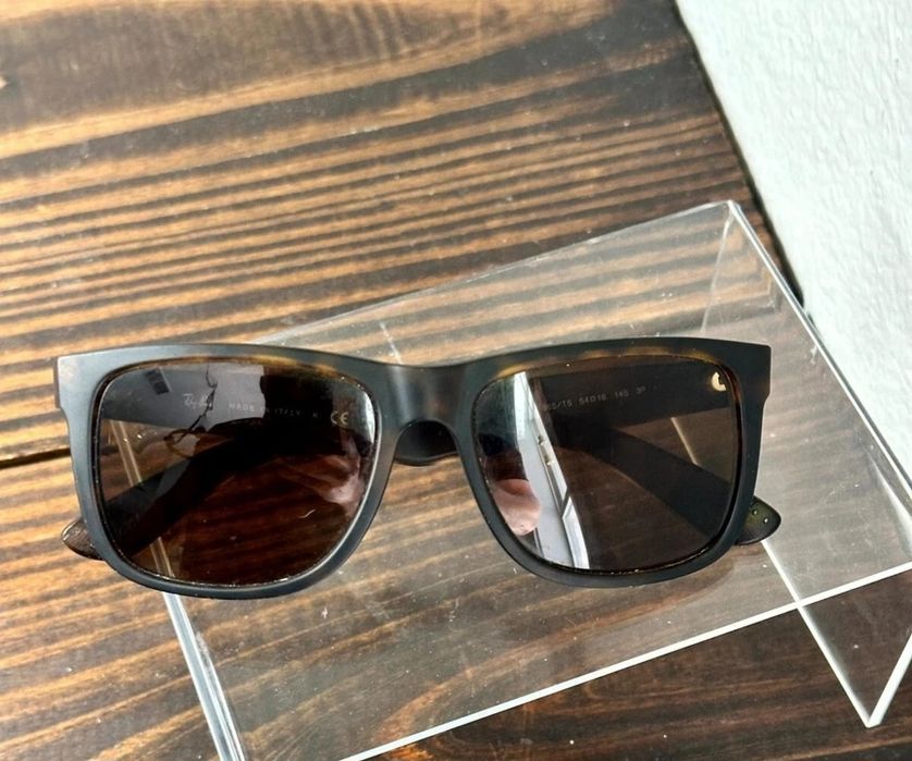 Rayban justin polarizados originais castanhos