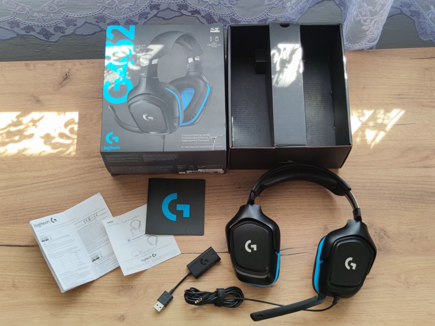 Słuchawki gamingowe przewodowe Logitech G432 z dźwiękiem 7.1