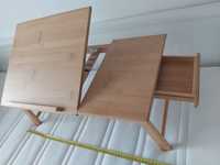 Regulowany stolik na laptopa - drewno bambus