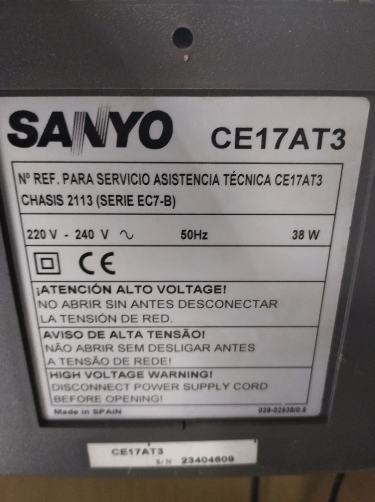 TV Sanyo  Écran 42cm