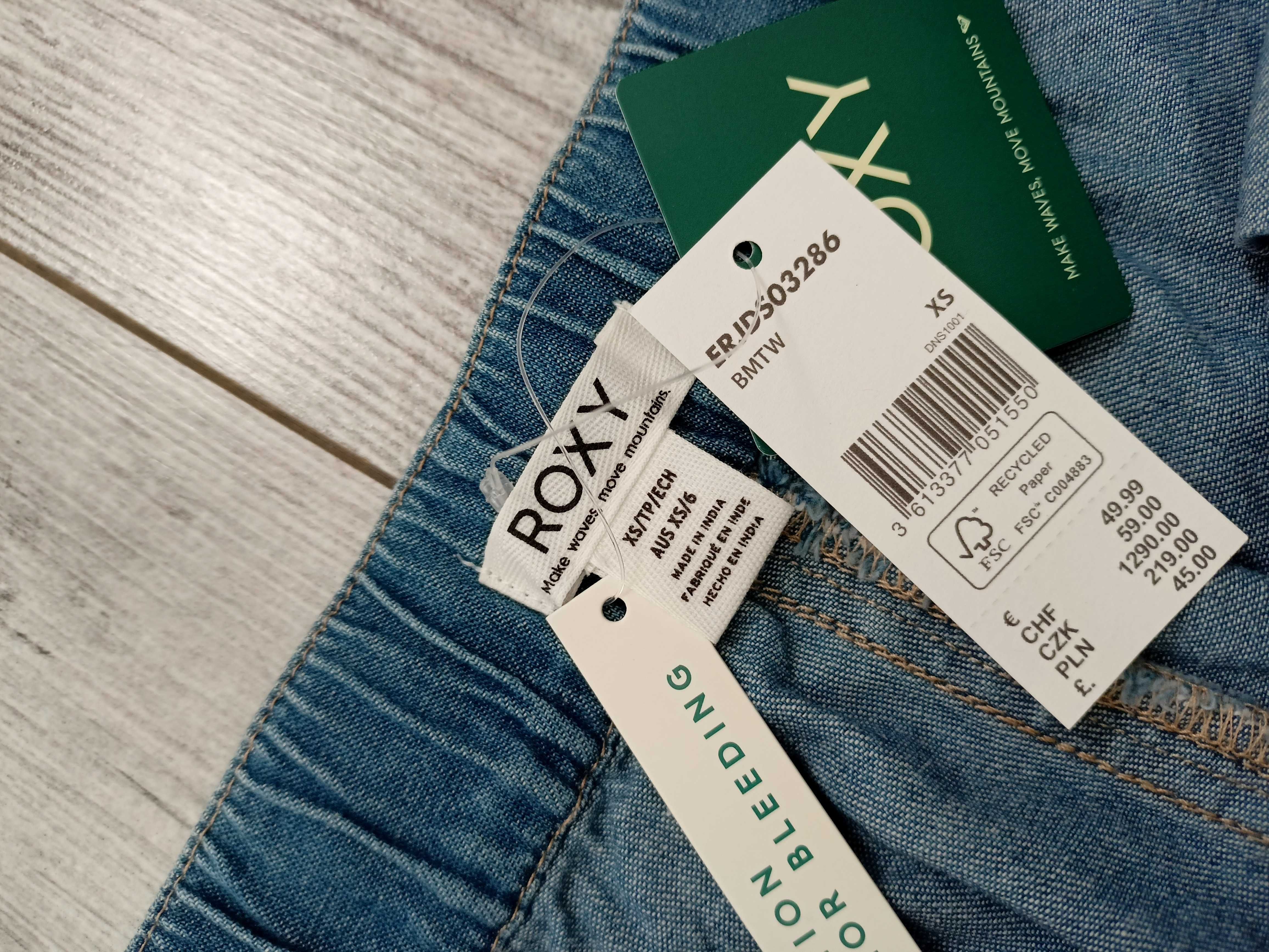 Szorty jeansowe niebieskie Roxy XS nowe