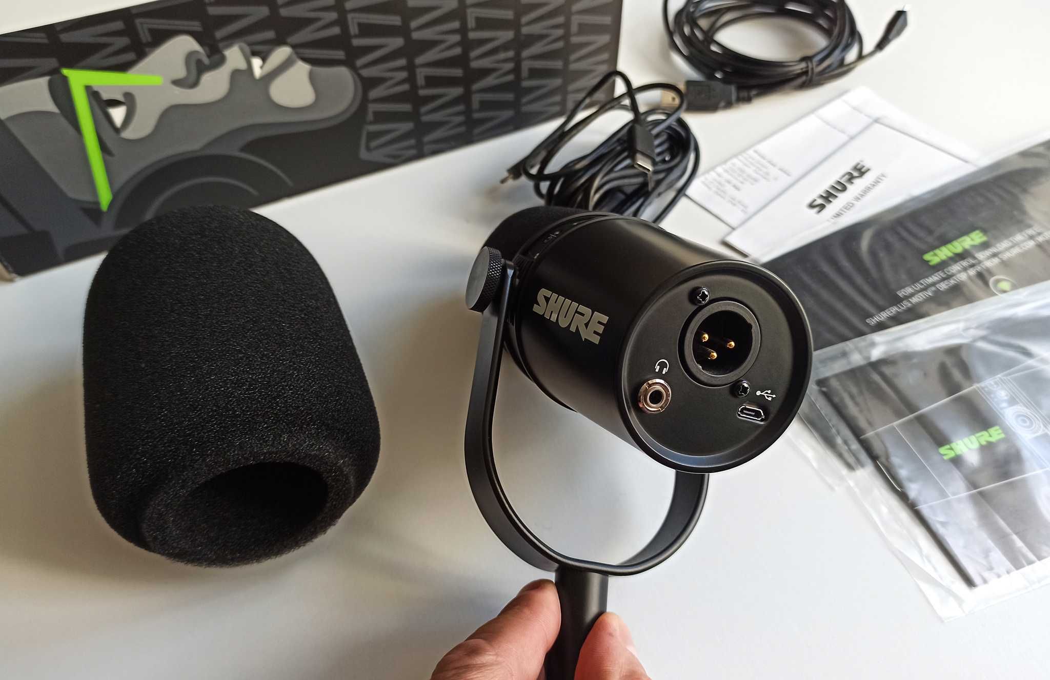 Mikrofon Shure MV7 USB + dodatkowa osłona - KRAKÓW
