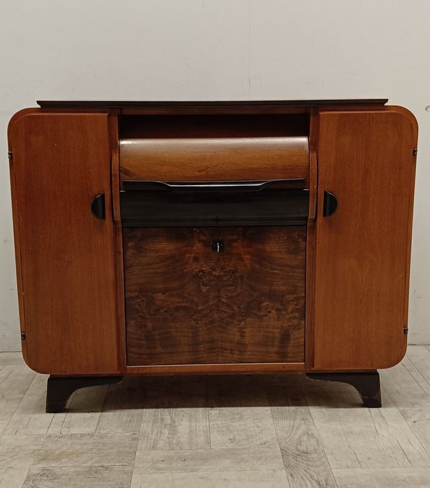 Halabala szafka komoda gramofon adapter lata 60-te design vintge